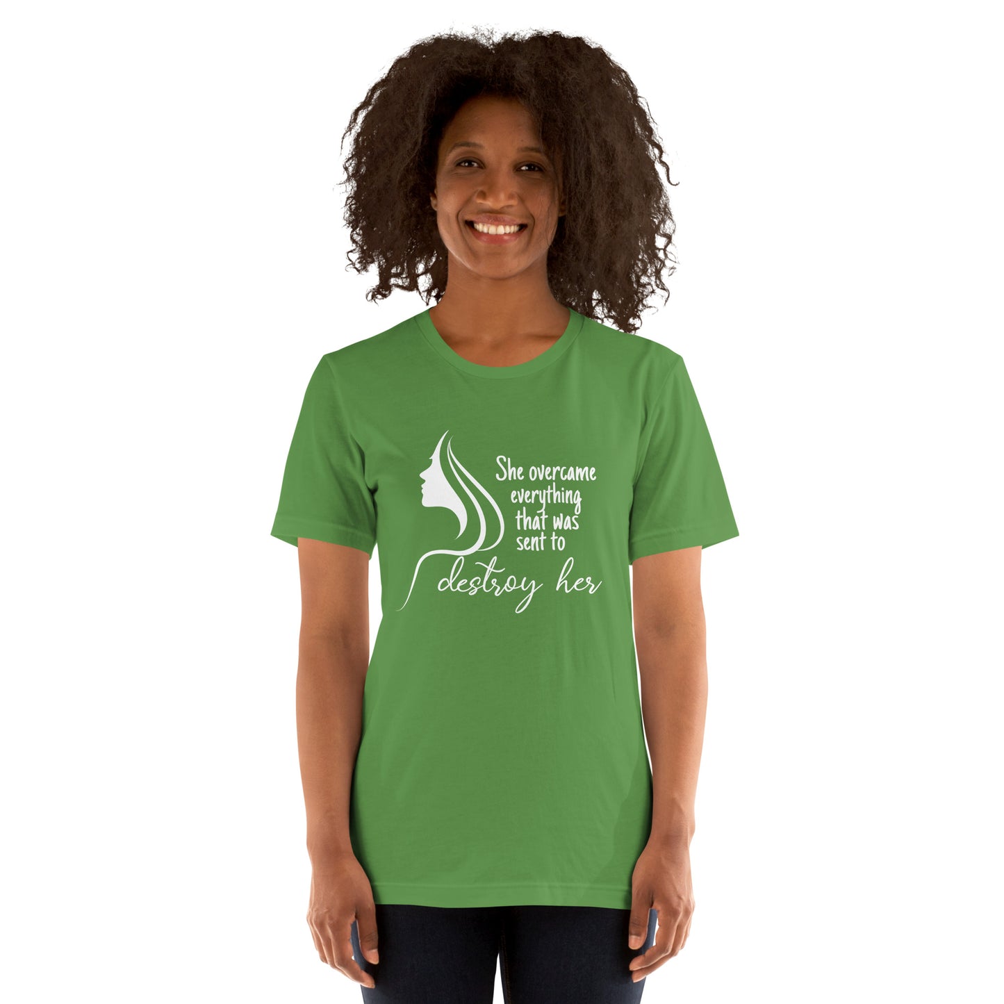 She overcame Unisex t-shirt