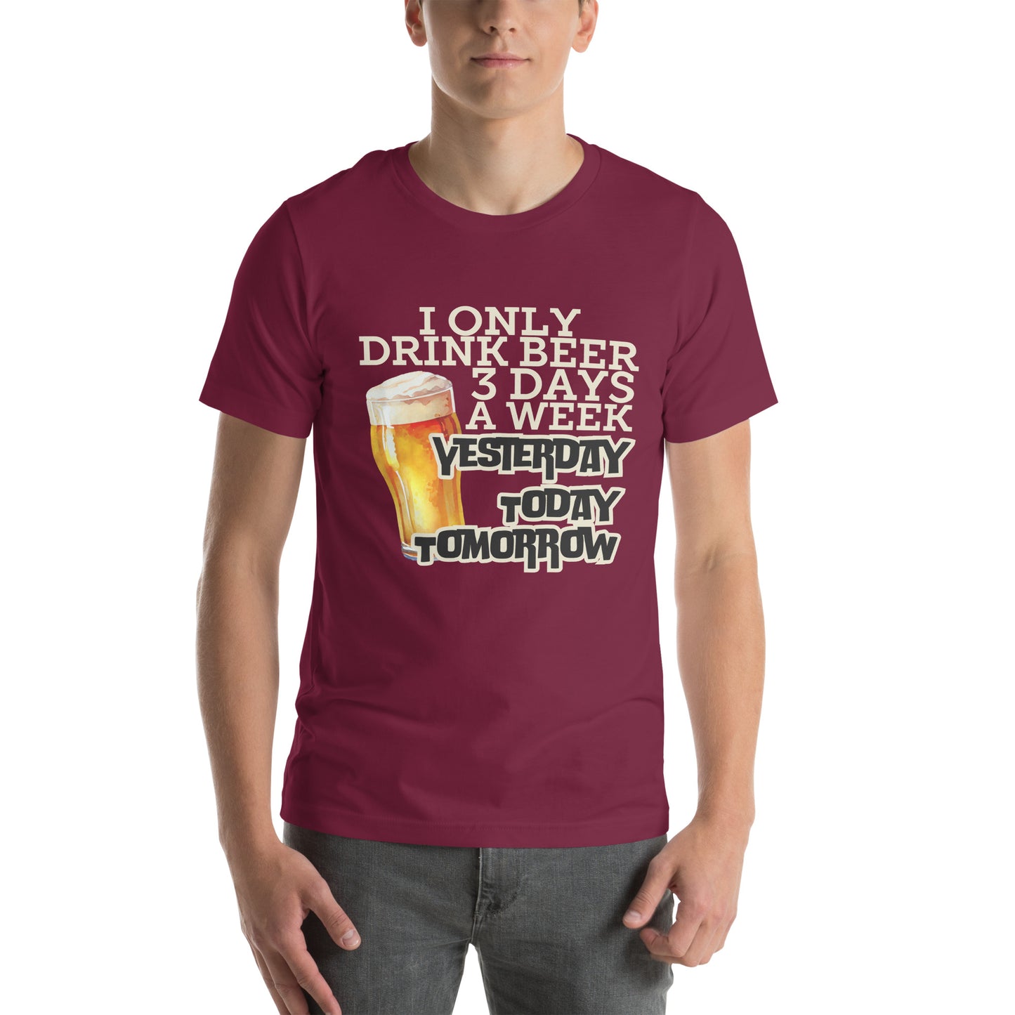 I only drink Unisex t-shirt