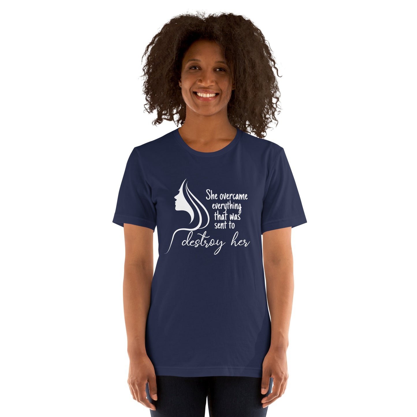 She overcame Unisex t-shirt