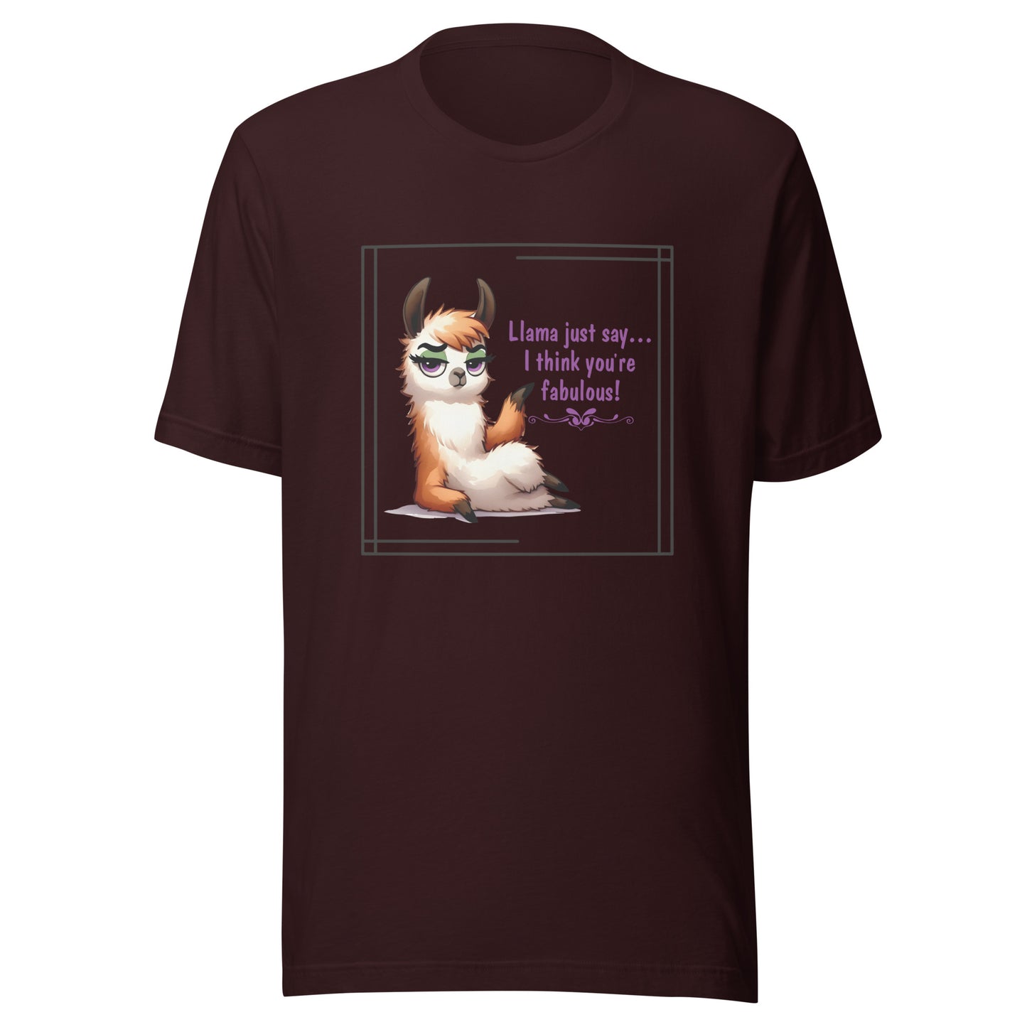 Llama just say Unisex t-shirt