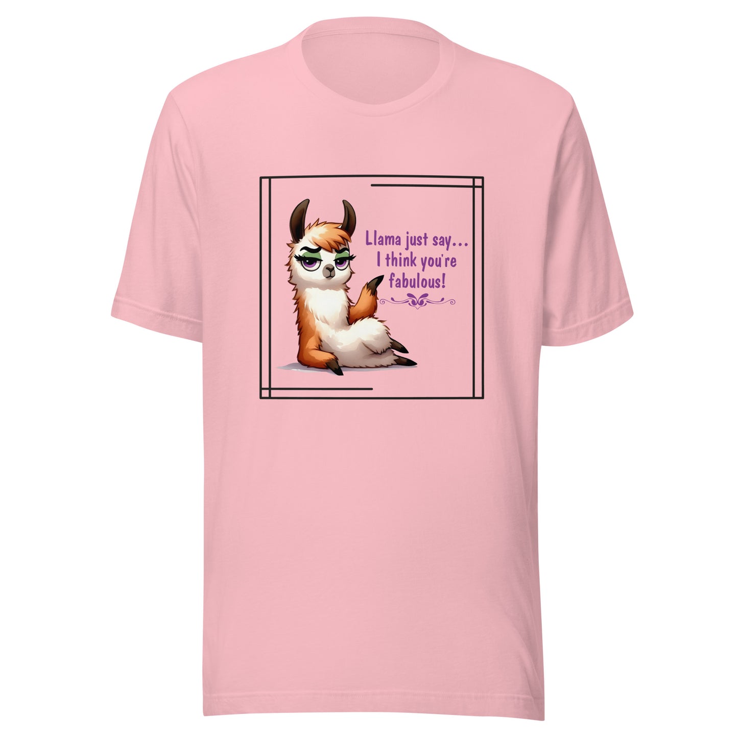 Llama just say Unisex t-shirt