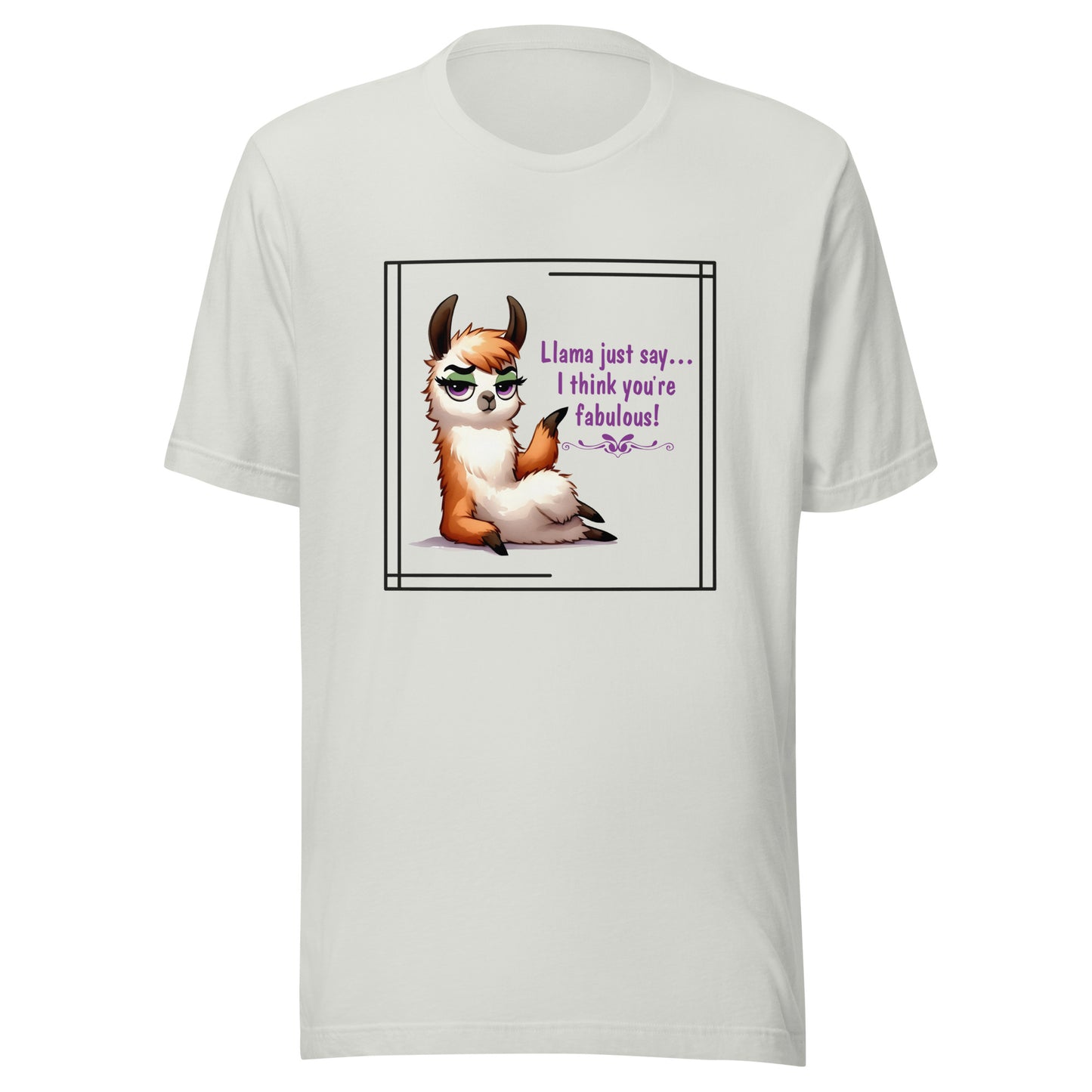 Llama just say Unisex t-shirt