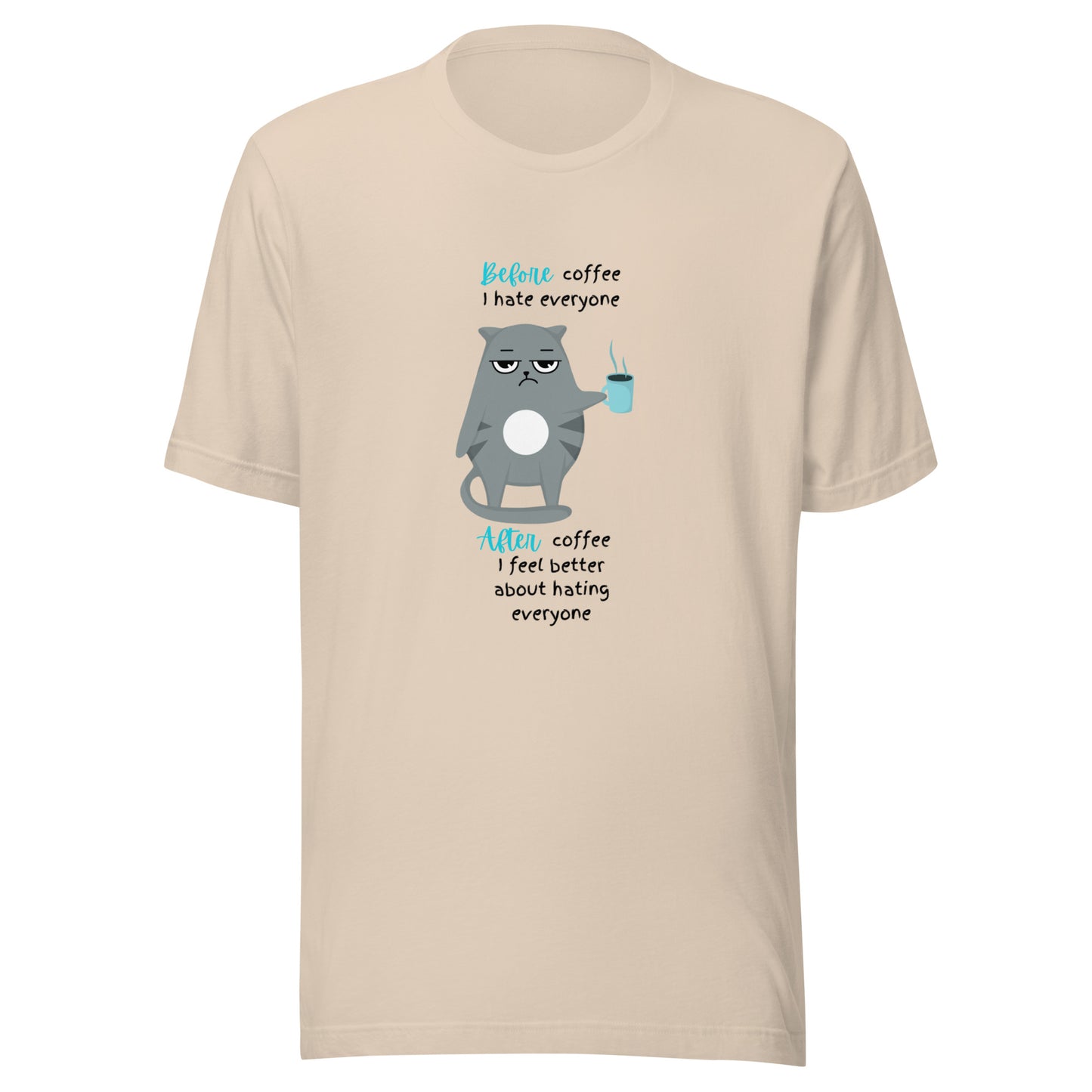 Before coffee Unisex t-shirt