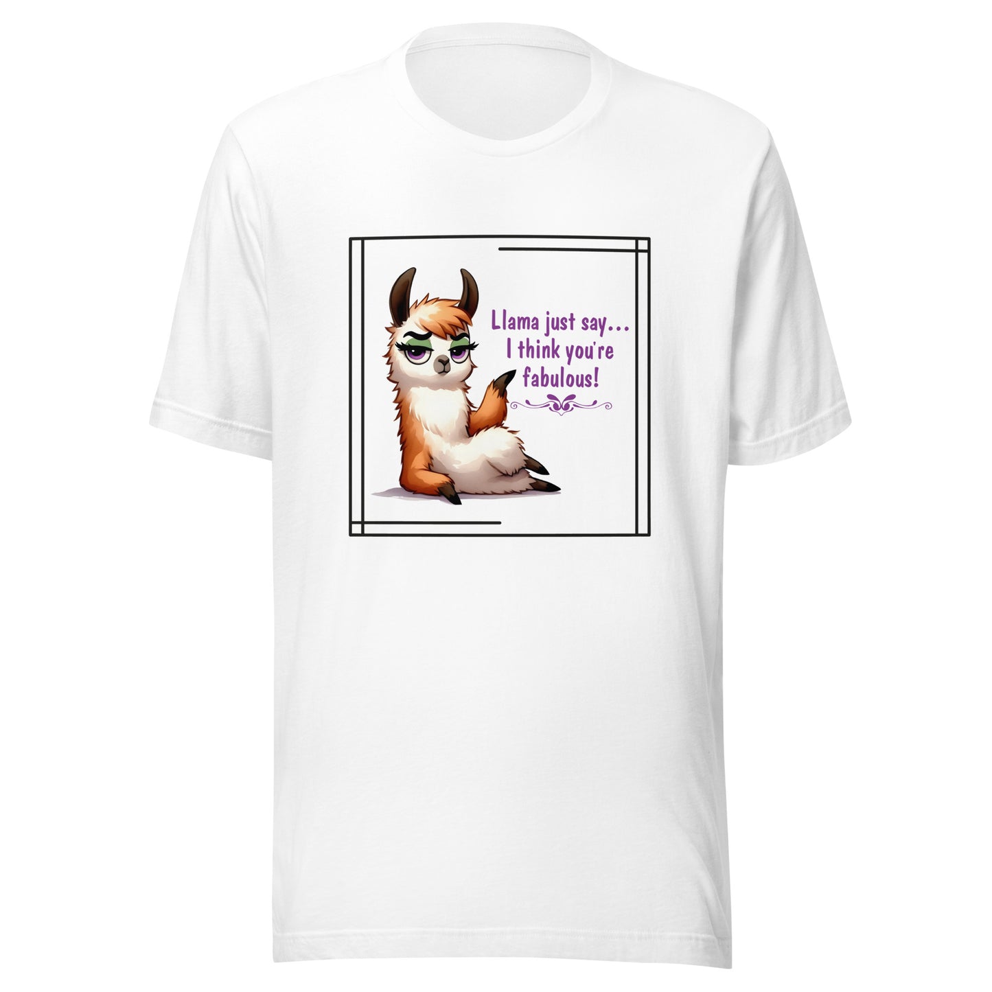 Llama just say Unisex t-shirt