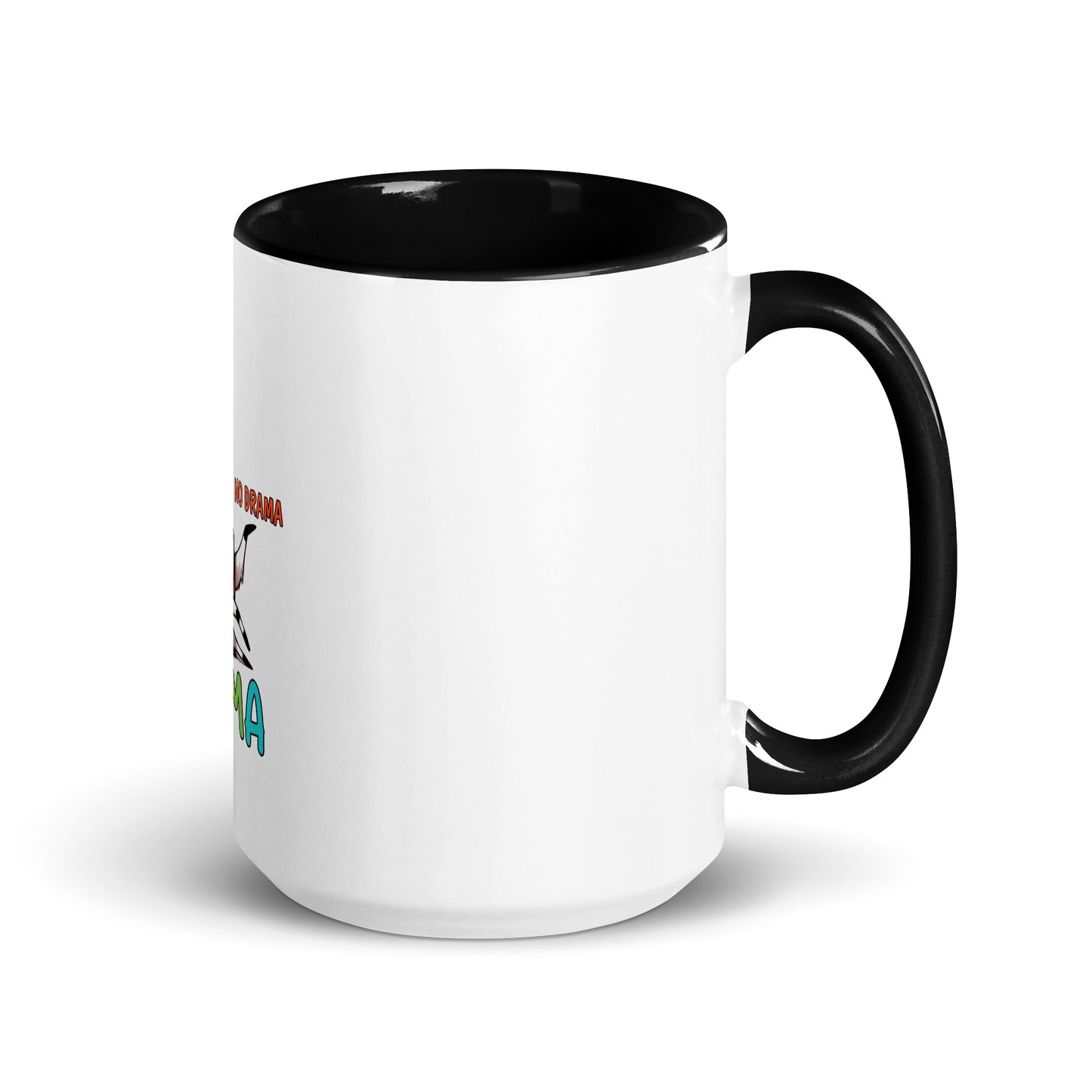 No drama llama Mug with Color Inside