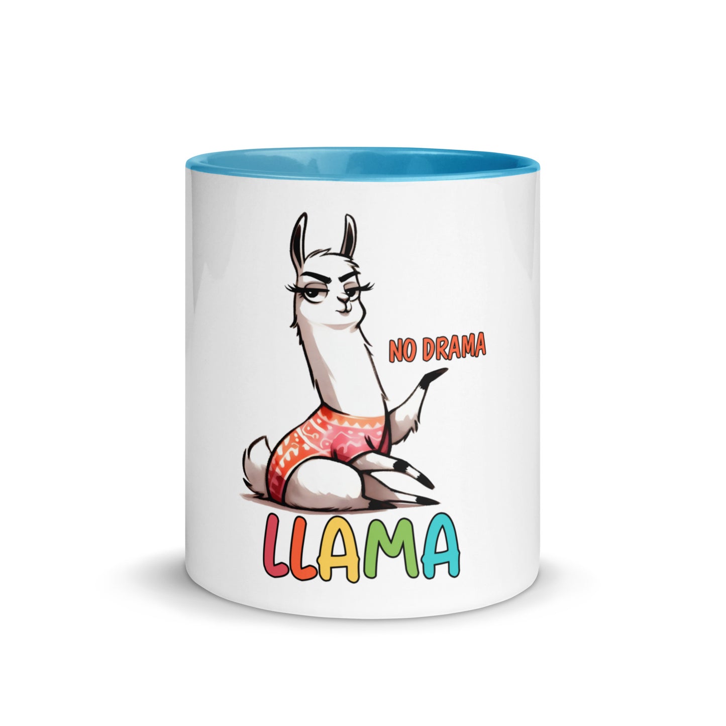No drama llama Mug with Color Inside