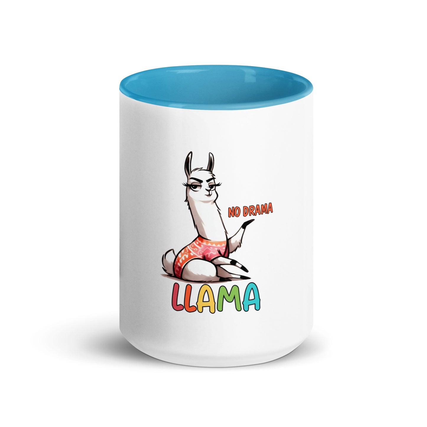No drama llama Mug with Color Inside