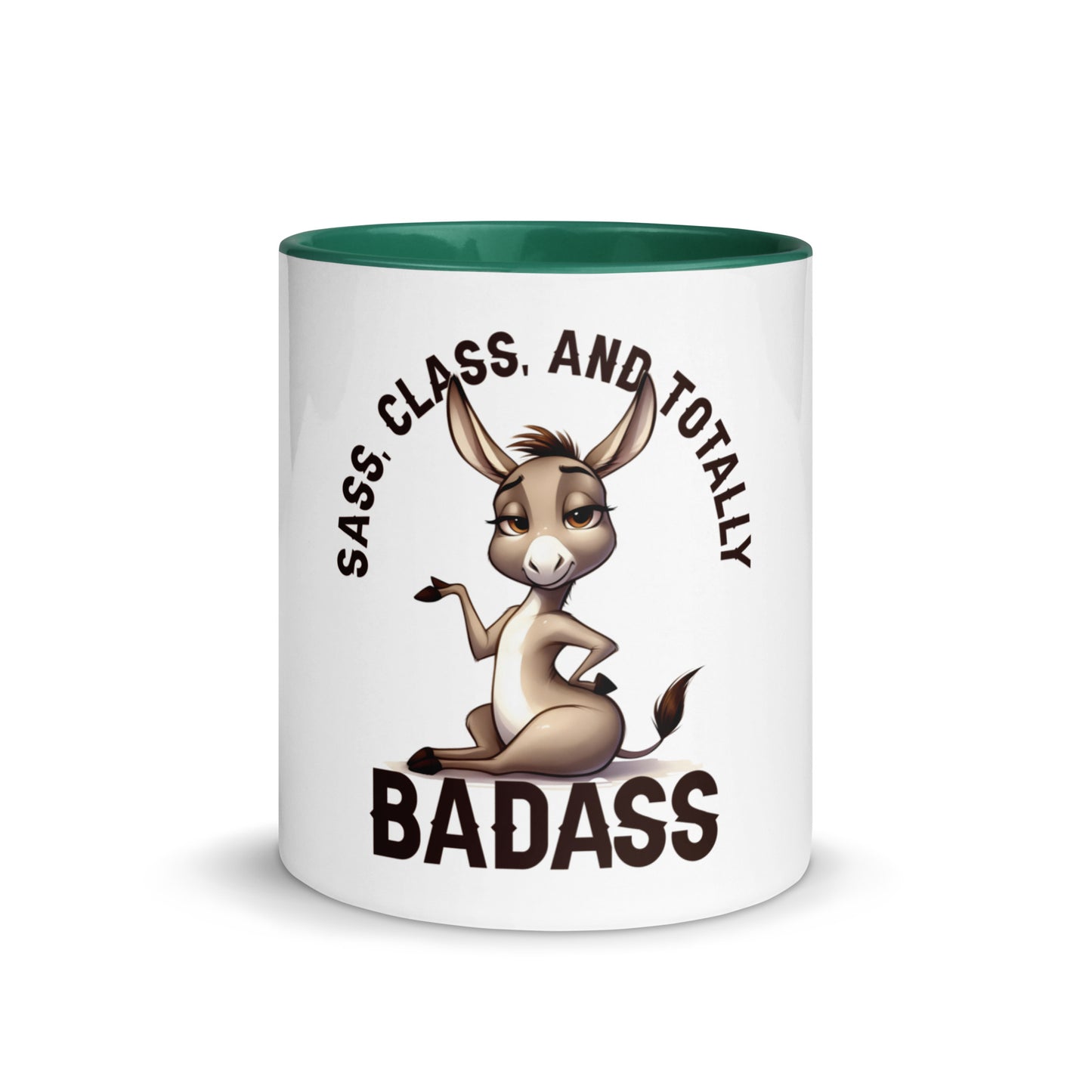 Sass class and total badass Mug with Color Inside