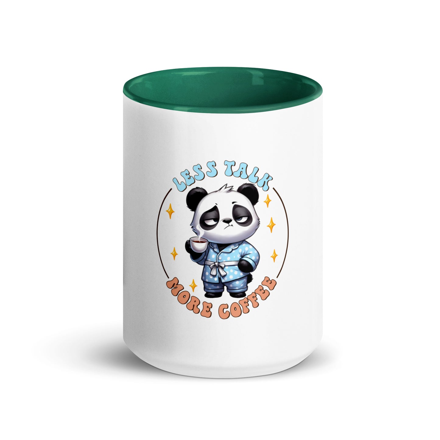 Less talk panda Mug with Color Inside