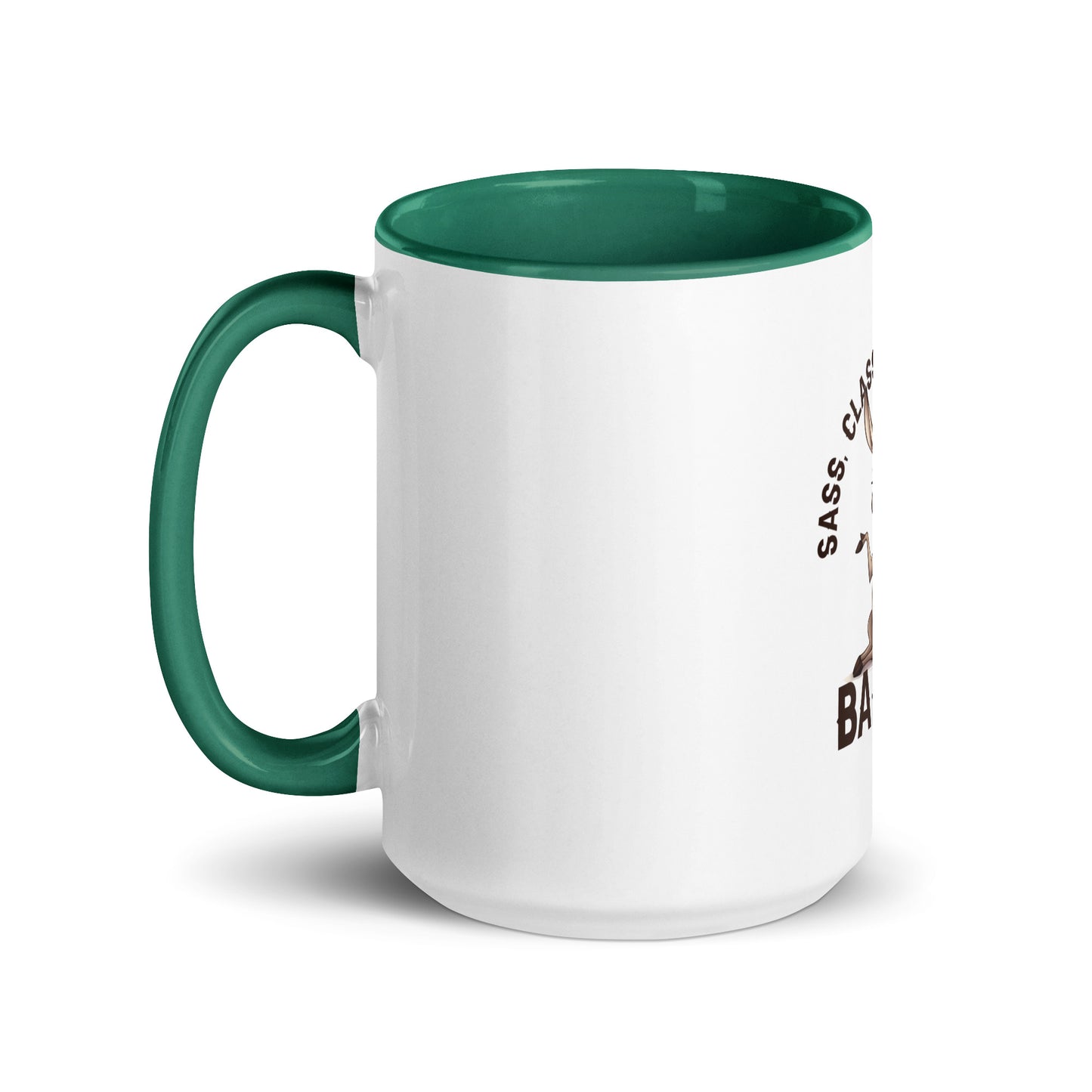 Sass class and total badass Mug with Color Inside