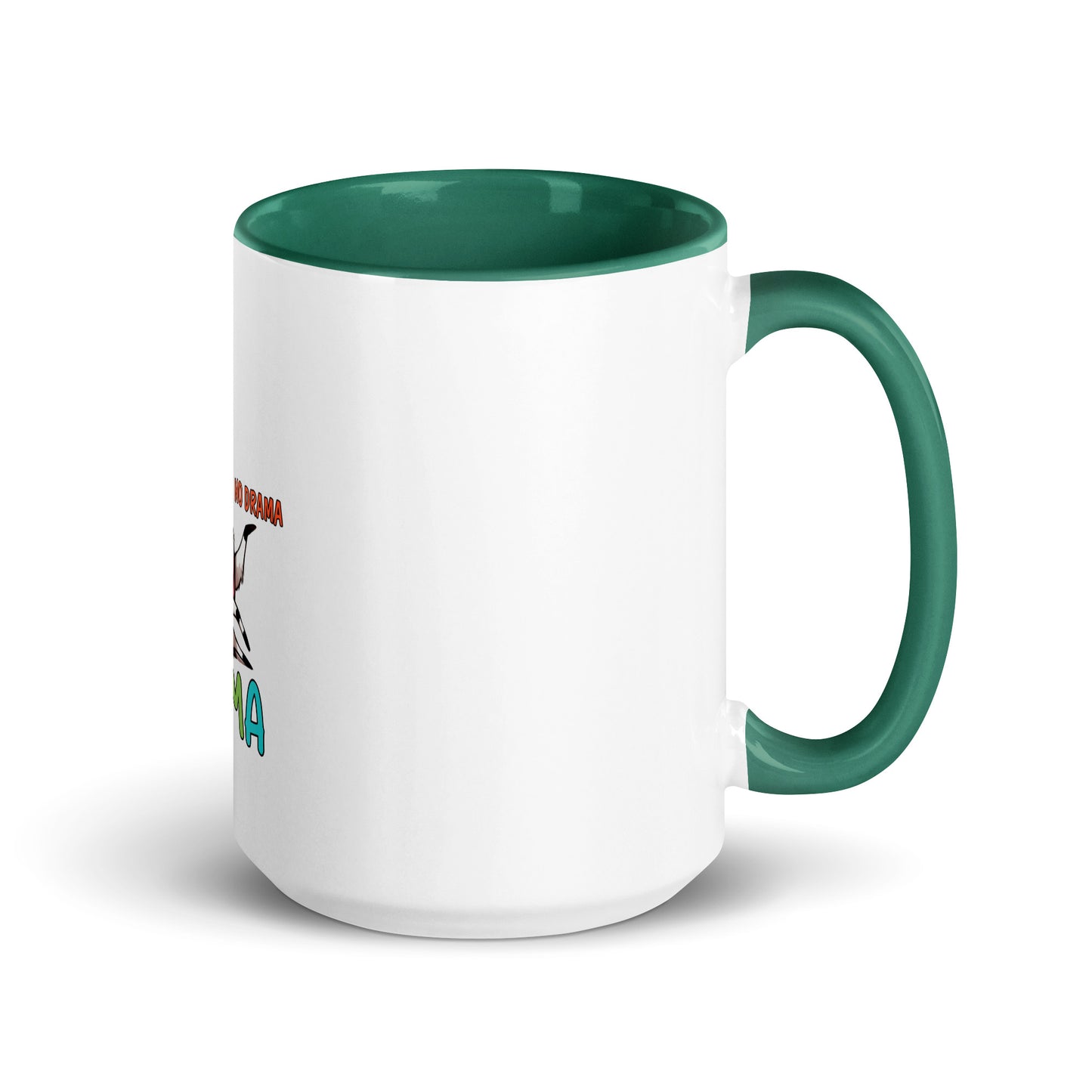No drama llama Mug with Color Inside
