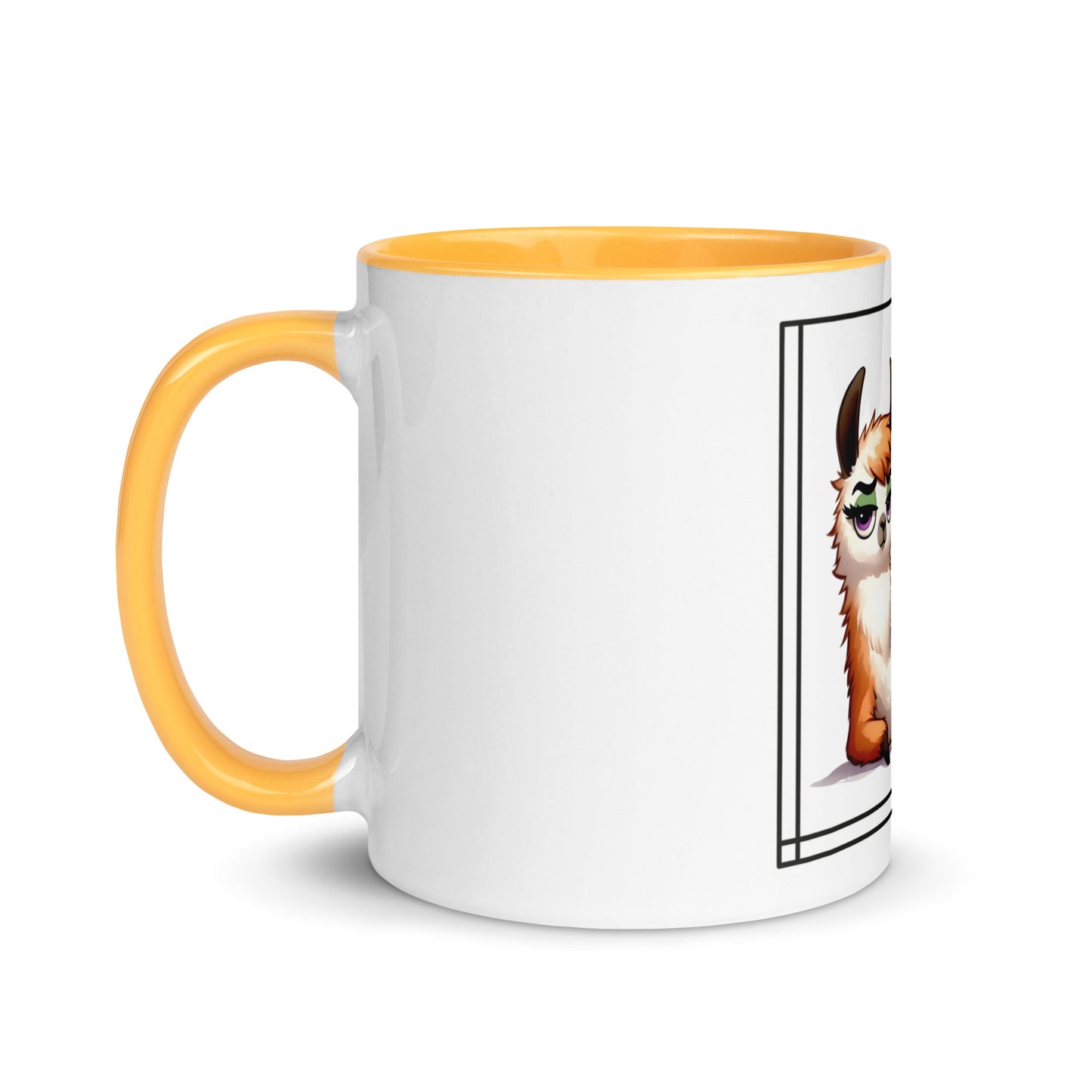 Llama just say Mug with Color Inside