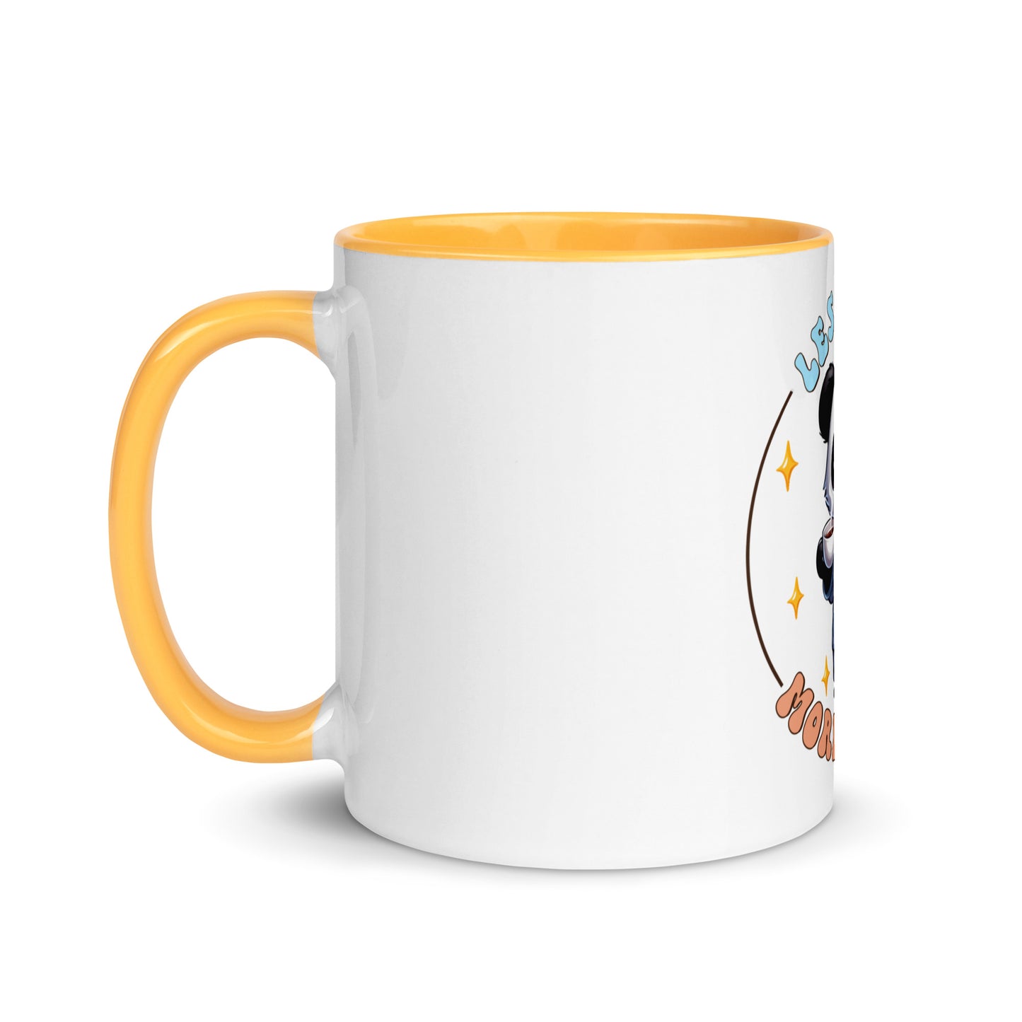Less talk panda Mug with Color Inside