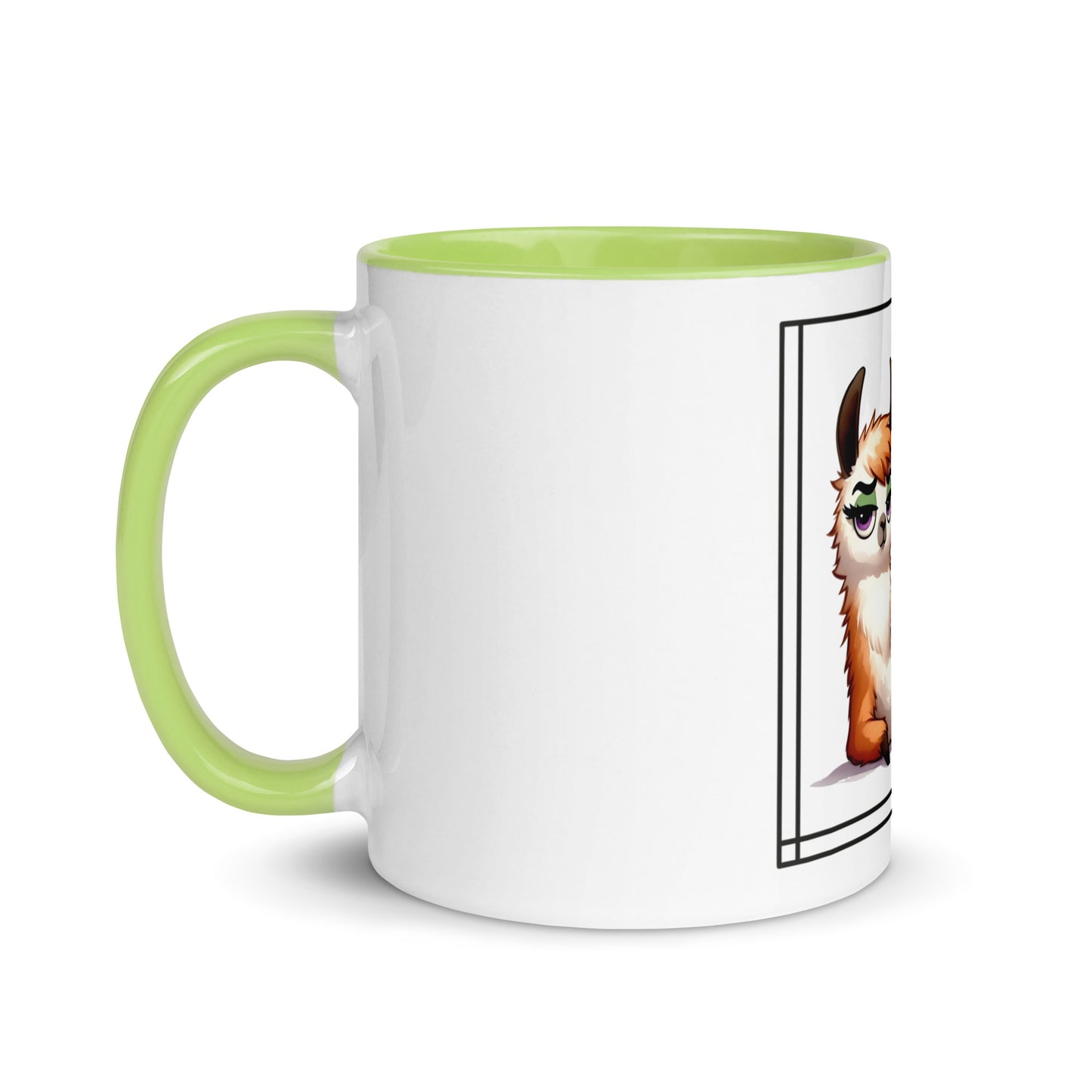 Llama just say Mug with Color Inside