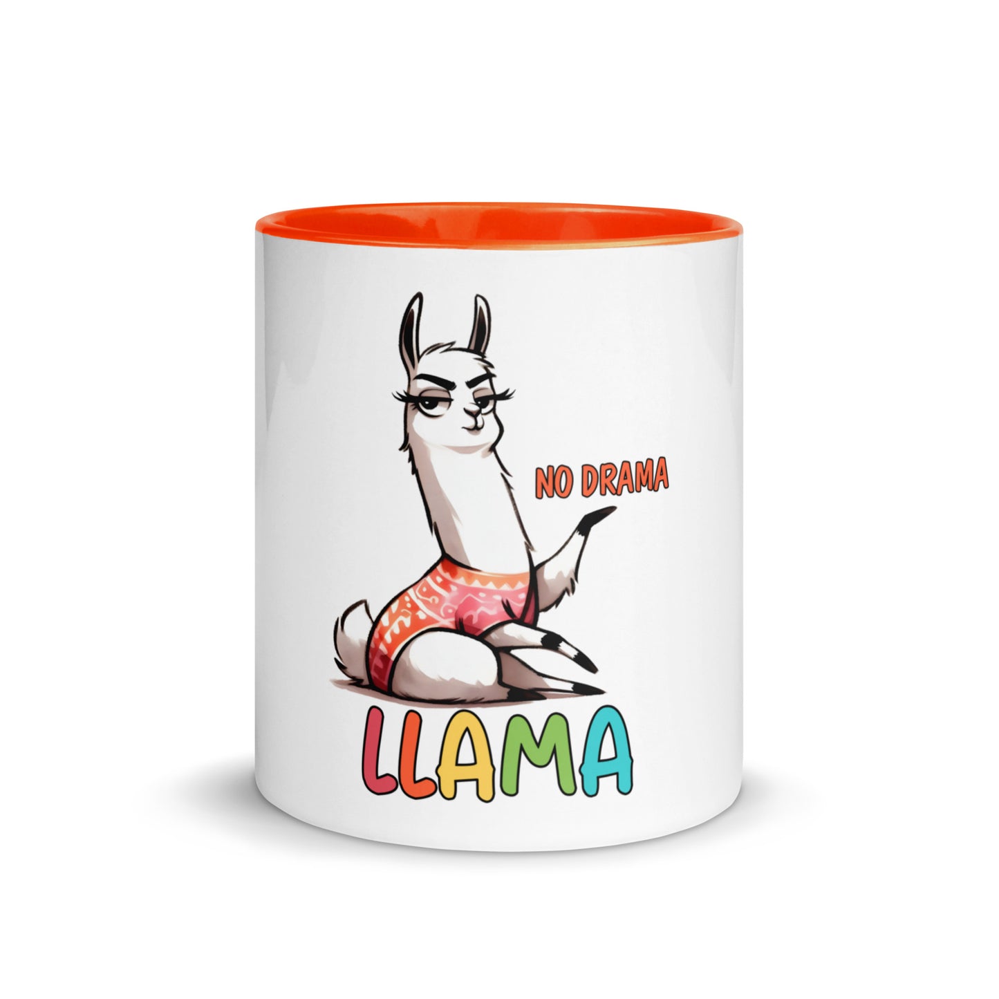 No drama llama Mug with Color Inside