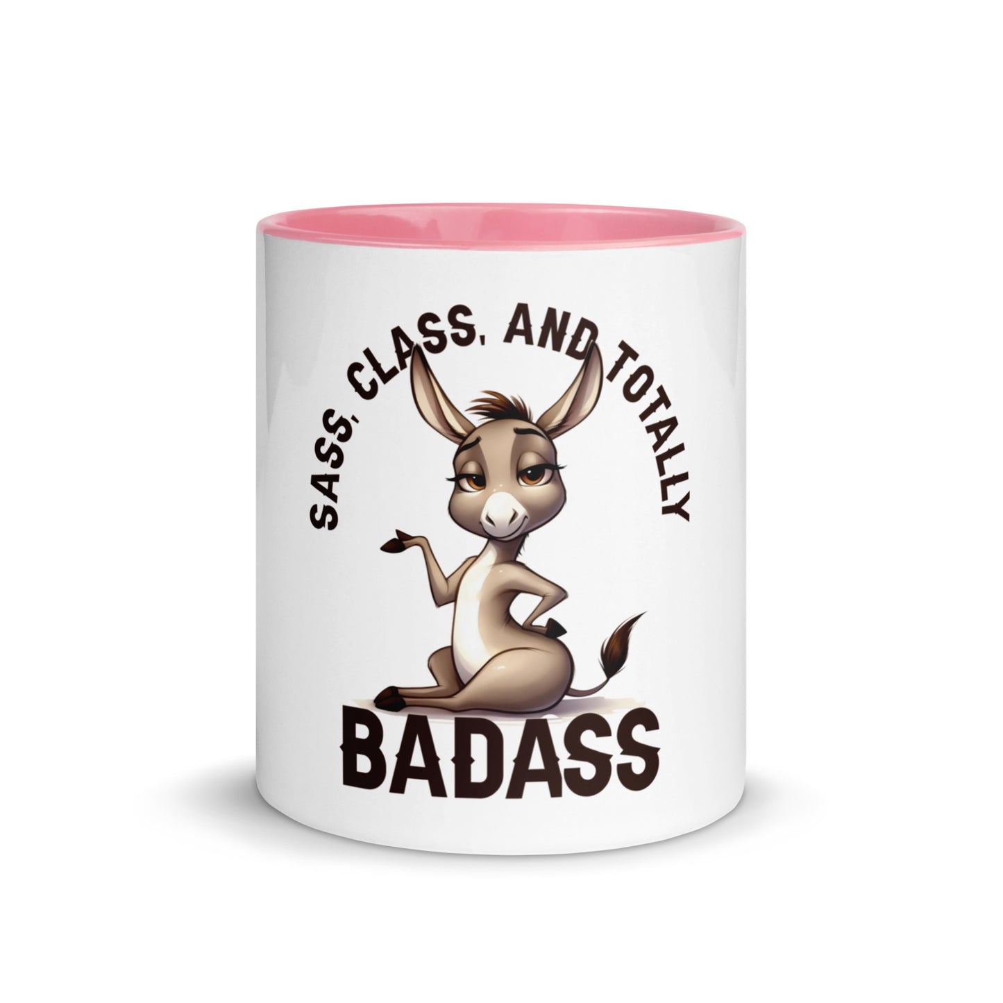 Sass class and total badass Mug with Color Inside