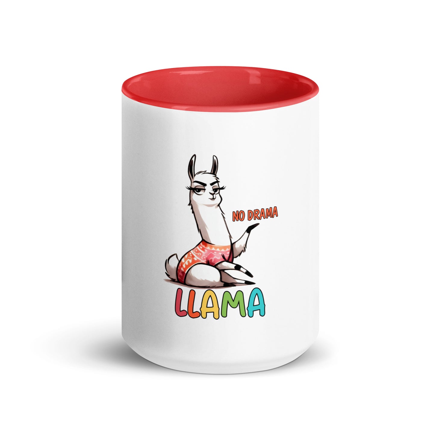No drama llama Mug with Color Inside