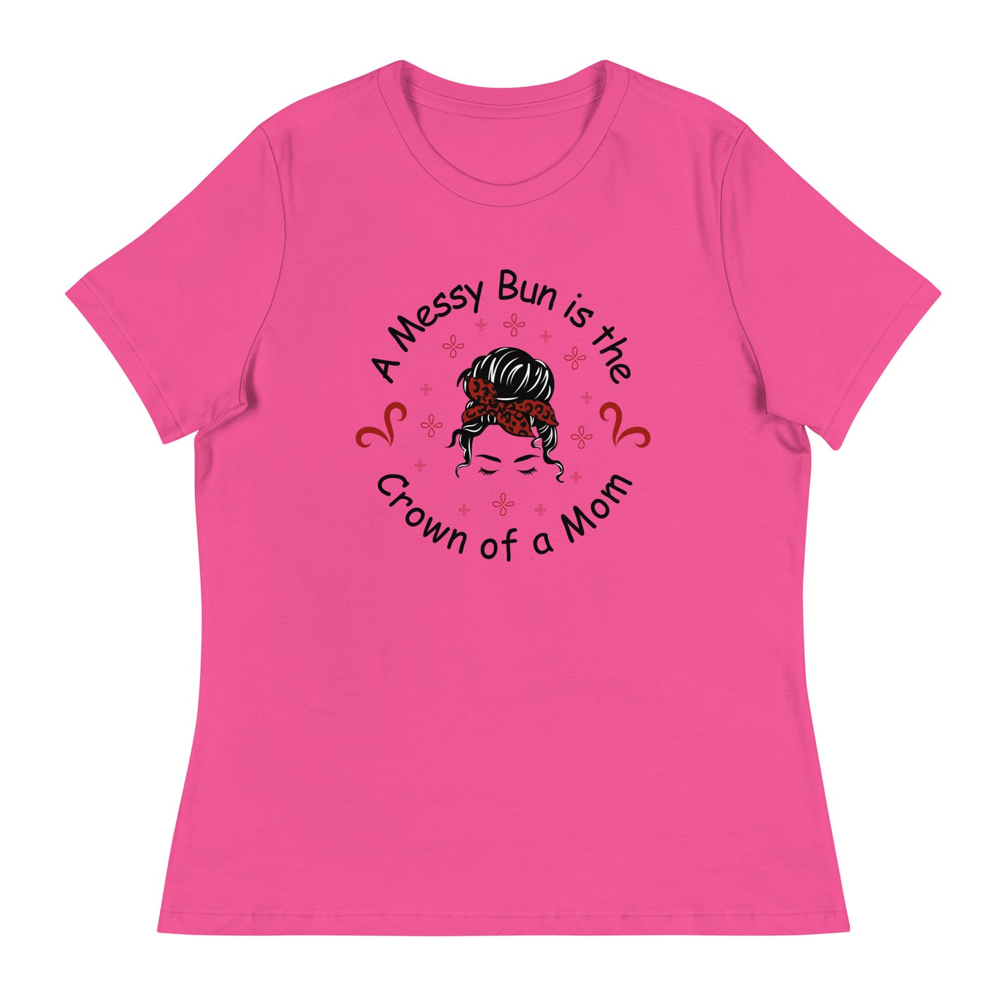 Messy bun Women's Relaxed T-Shirt
