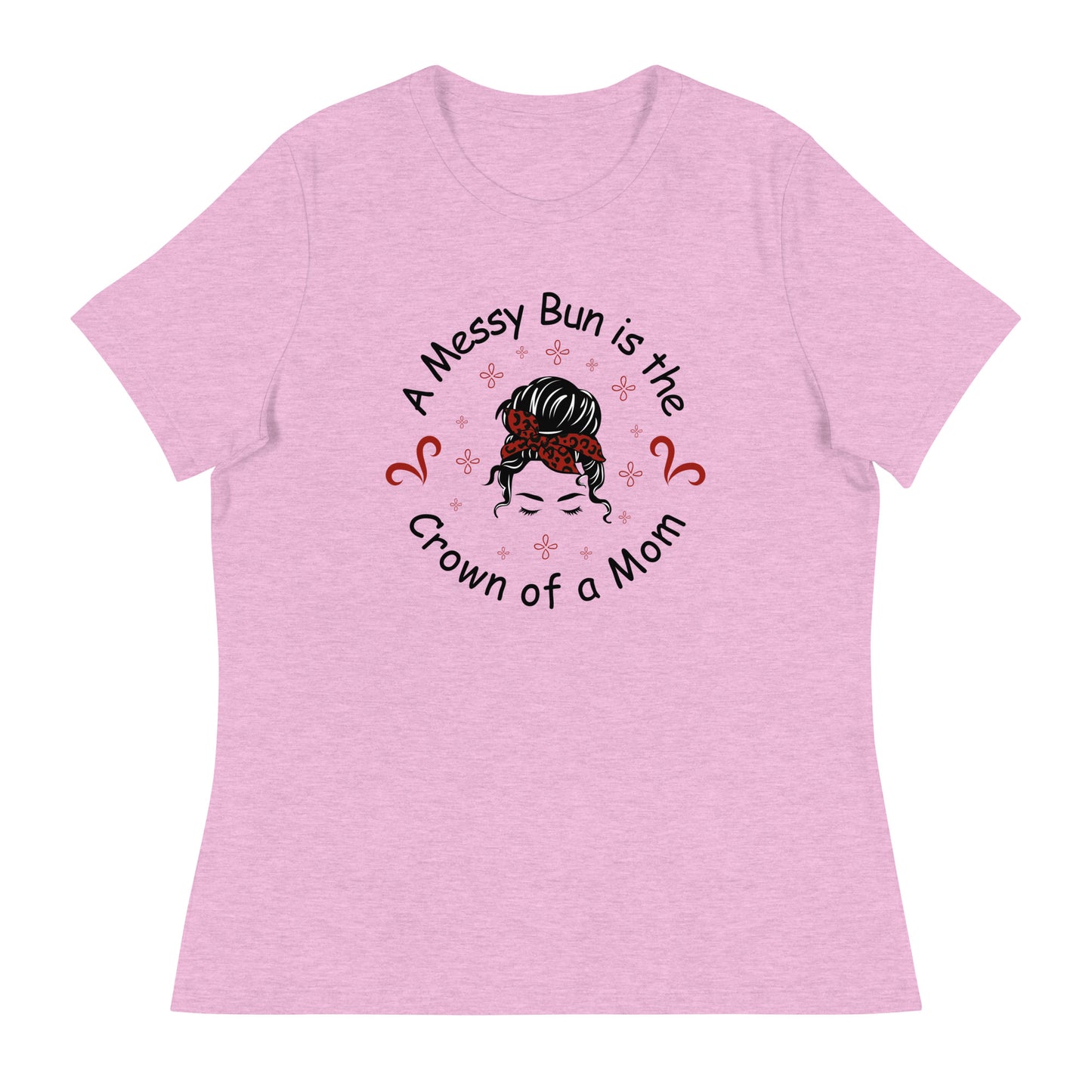 Messy bun Women's Relaxed T-Shirt