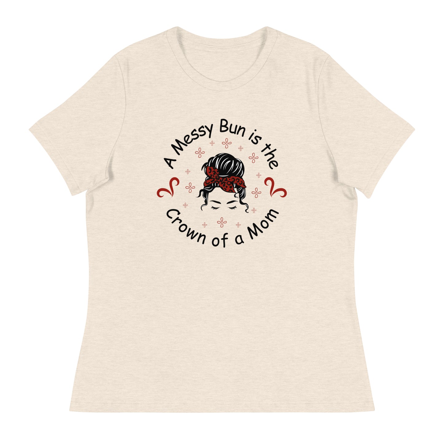 Messy bun Women's Relaxed T-Shirt