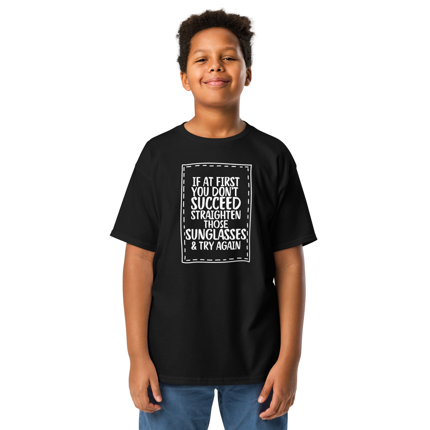 Straighten sunglasses Youth classic tee