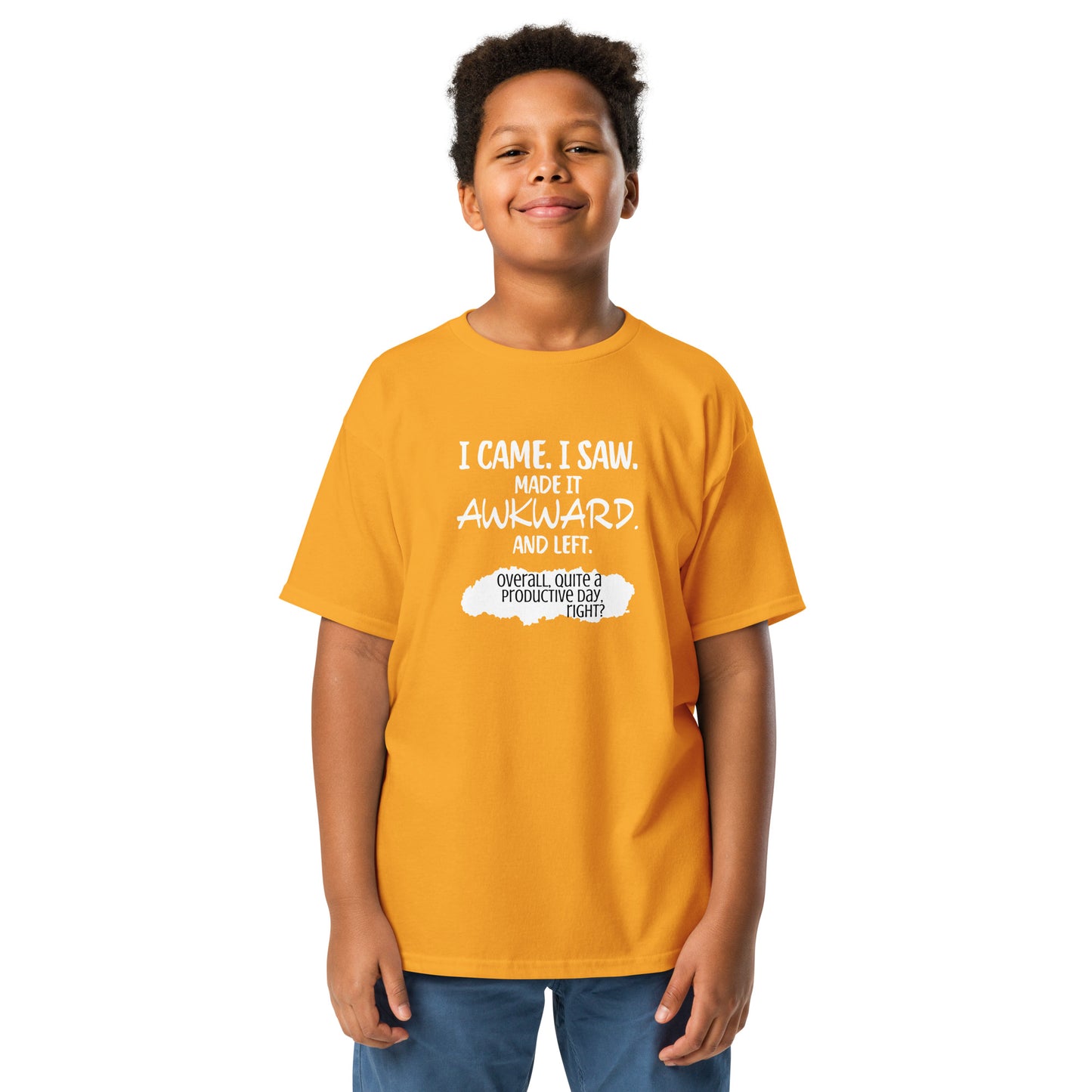 I made it awkward Youth classic tee