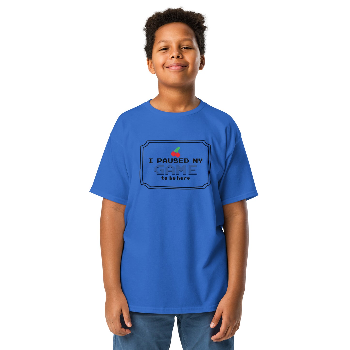 Paused my game Youth classic tee