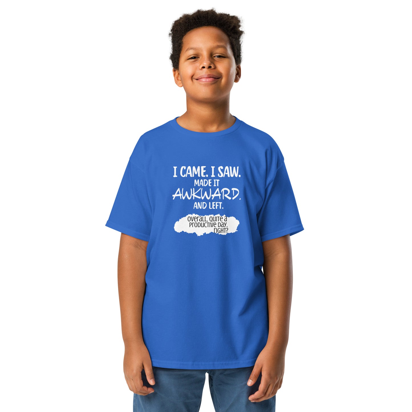 I made it awkward Youth classic tee