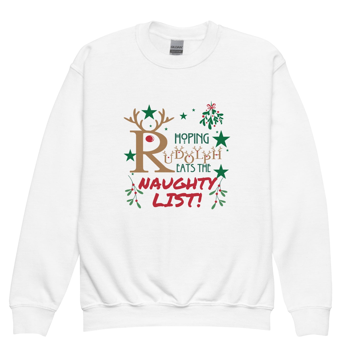 Hoping Rudolph Youth crewneck sweatshirt