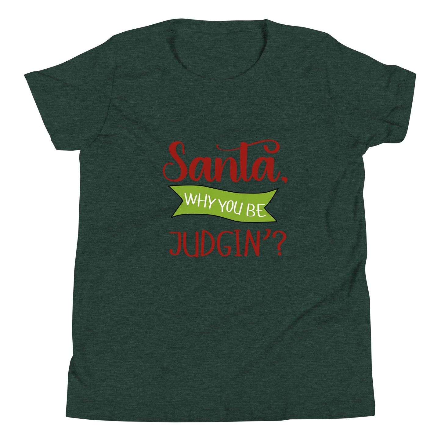 Santa why you Youth Short Sleeve T-Shirt