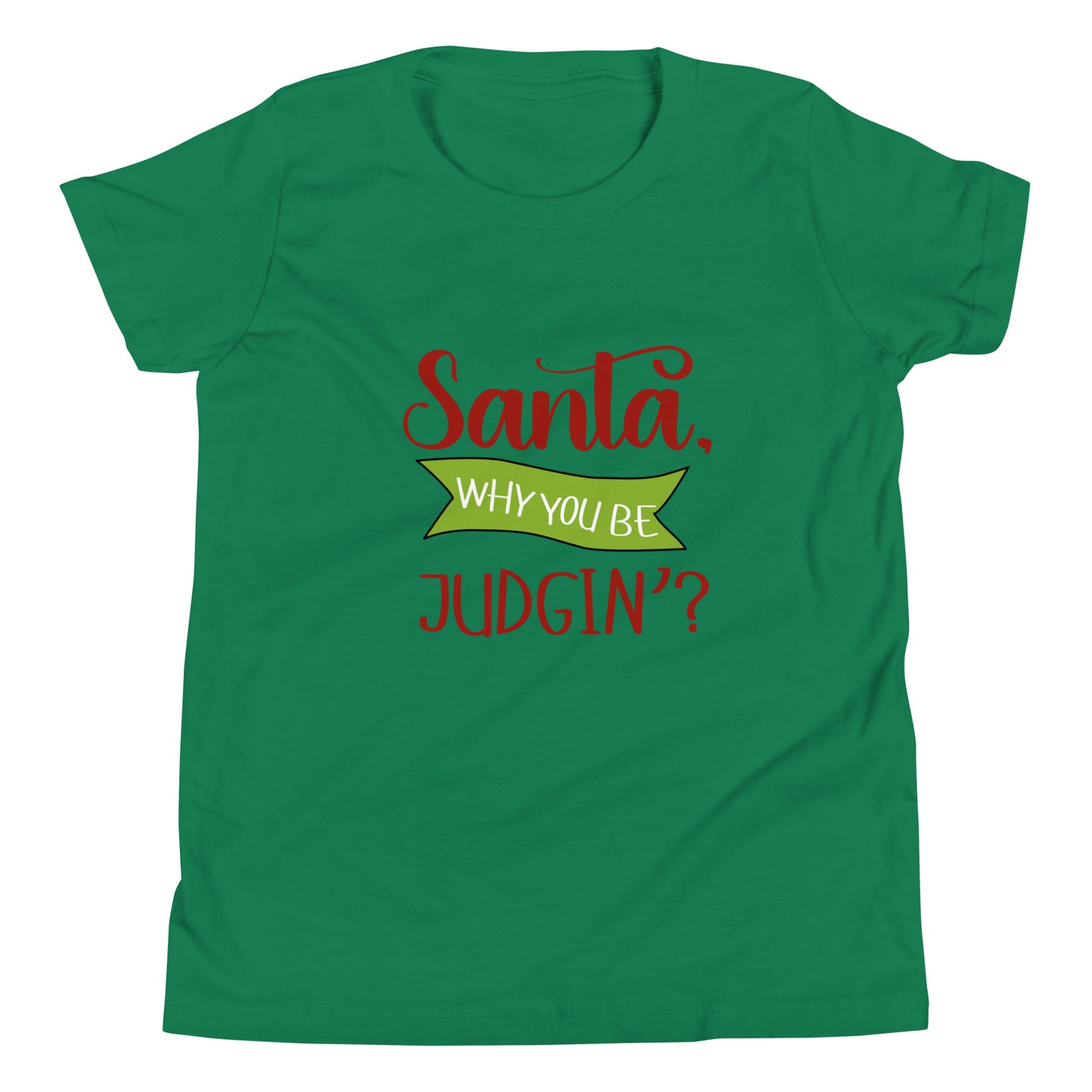Santa why you Youth Short Sleeve T-Shirt